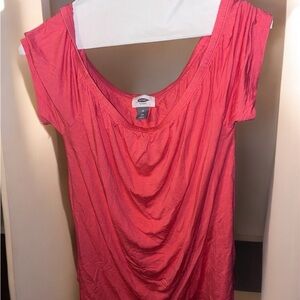 Old Navy Coral Draped Top